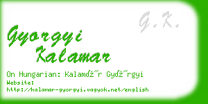 gyorgyi kalamar business card